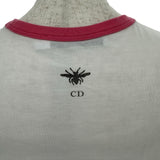 クリスチャン・ディオール Christian Dior D JUNGLE ロゴプリント半袖Ｔシャツ 223T18A4499 ホワイト コットン レディース 半袖Ｔシャツ