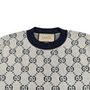 グッチ GUCCI GG総柄ラメジャガード半袖ニットセーター 692717 ホワイト コットン レディース セーター