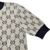 グッチ GUCCI GG総柄ラメジャガード半袖ニットセーター 692717 ホワイト コットン レディース セーター