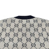 グッチ GUCCI GG総柄ラメジャガード半袖ニットセーター 692717 ホワイト コットン レディース セーター