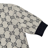 グッチ GUCCI GG総柄ラメジャガード半袖ニットセーター 692717 ホワイト コットン レディース セーター