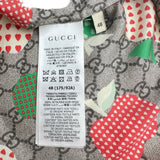 グッチ GUCCI レ ポムコレクション GGアップル半袖Tシャツ 663698 ベージュ シルク メンズ 半袖Ｔシャツ