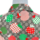 グッチ GUCCI レ ポムコレクション GGアップル半袖Tシャツ 663698 ベージュ シルク メンズ 半袖Ｔシャツ