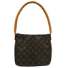 ルイ・ヴィトン LOUIS VUITTON ルーピングMM M51146 ブラウン モノグラム・レザー レディース トートバッグ