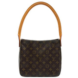ルイ・ヴィトン LOUIS VUITTON ルーピングMM M51146 ブラウン モノグラム・レザー レディース トートバッグ