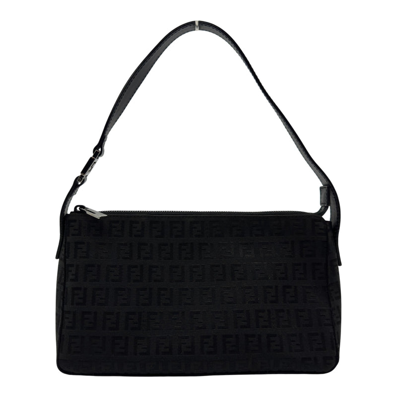 B12-73 FENDI フェンディ ズッキーニ アクセサリーポーチ 黒 フェンディ FENDI ズッキーノ アクセサリーポーチ 8BR444 ブラック