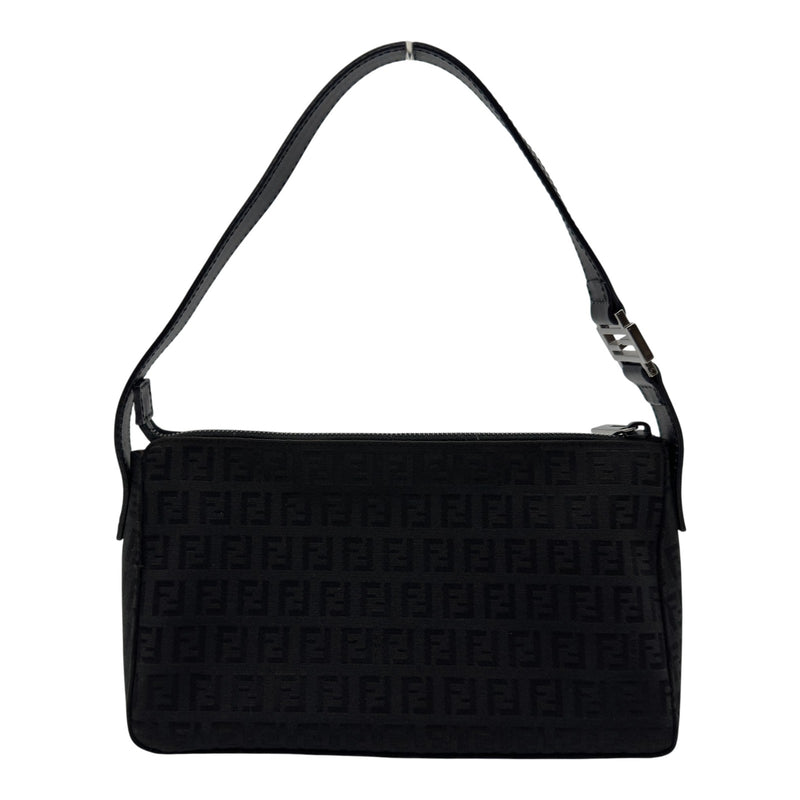B12-73 FENDI フェンディ ズッキーニ アクセサリーポーチ 黒 フェンディ FENDI ズッキーノ アクセサリーポーチ 8BR444 ブラック