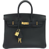 エルメス HERMES バーキン25 K刻印 ブラック ゴールド金具 トゴ レディース ハンドバッグ