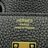 エルメス HERMES バーキン25 K刻印 ブラック ゴールド金具 トゴ レディース ハンドバッグ