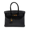 エルメス HERMES バーキン30 K刻 ブラック　ゴールド金具 トゴ レディース ハンドバッグ
