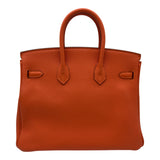 エルメス HERMES バーキン25 T刻 カプシーヌ シルバー金具 トゴ レディース ハンドバッグ