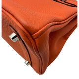 エルメス HERMES バーキン25 T刻 カプシーヌ シルバー金具 トゴ レディース ハンドバッグ