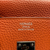 エルメス HERMES バーキン25 T刻 カプシーヌ シルバー金具 トゴ レディース ハンドバッグ