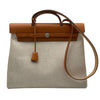 エルメス HERMES エールバッグMM □B刻 アイボリー/ゴールド トワル/ハンター レディース ショルダーバッグ