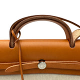 エルメス HERMES エールバッグMM □B刻 アイボリー/ゴールド トワル/ハンター レディース ショルダーバッグ