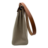 エルメス HERMES エールバッグMM □B刻 アイボリー/ゴールド トワル/ハンター レディース ショルダーバッグ
