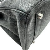 エルメス HERMES バーキン35 □K刻 ブラック シルバー金具 トリヨン レディース ハンドバッグ