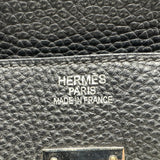 エルメス HERMES バーキン35 □K刻 ブラック シルバー金具 トリヨン レディース ハンドバッグ