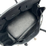 エルメス HERMES バーキン35 □K刻 ブラック シルバー金具 トリヨン レディース ハンドバッグ