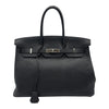 エルメス HERMES バーキン35 □K刻 ブラック シルバー金具 トリヨン レディース ハンドバッグ