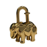 エルメス HERMES エレファントカデナ ゴールド メタル レディース カデナ