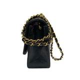シャネル CHANEL ダイアナ25 A01165 2番台 ブラック　ゴールド金具 ラムスキン レディース ショルダーバッグ