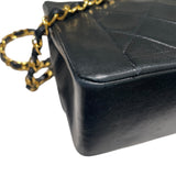 シャネル CHANEL ダイアナ25 A01165 2番台 ブラック　ゴールド金具 ラムスキン レディース ショルダーバッグ