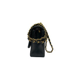 シャネル CHANEL ダイアナ25 A01165 2番台 ブラック　ゴールド金具 ラムスキン レディース ショルダーバッグ