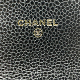 シャネル CHANEL クラシックフラップカードケース AP0214 ブラック ゴールド金具 キャビアスキン レディース カードケース