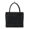シャネル CHANEL 復刻トート A01804 9番台 ブラック シルバー金具 キャビアスキン レディース トートバッグ