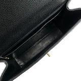 シャネル CHANEL マトラッセ トップハンドルバッグ A12397 7番台 ブラック ゴールド金具 キャビアスキン レディース ハンドバッグ