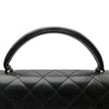 シャネル CHANEL マトラッセ トップハンドルバッグ A12397 7番台 ブラック ゴールド金具 キャビアスキン レディース ハンドバッグ
