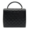 シャネル CHANEL マトラッセ トップハンドルバッグ A12397 7番台 ブラック ゴールド金具 キャビアスキン レディース ハンドバッグ