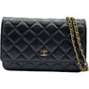 シャネル CHANEL マトラッセ チェーンウォレット AP0250 ブラック ゴールド金具 キャビアスキン レディース ショルダーバッグ