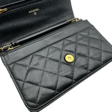 シャネル CHANEL マトラッセ チェーンウォレット AP0250 ブラック ゴールド金具 キャビアスキン レディース ショルダーバッグ