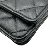 シャネル CHANEL マトラッセ チェーンウォレット AP0250 ブラック ゴールド金具 キャビアスキン レディース ショルダーバッグ