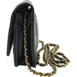 シャネル CHANEL マトラッセ チェーンウォレット AP0250 ブラック ゴールド金具 キャビアスキン レディース ショルダーバッグ