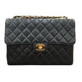 シャネル CHANEL デカマトラッセ30 ブラック ラムスキン ラム レディース ショルダーバッグ