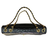 シャネル CHANEL デカマトラッセ30 ブラック ラムスキン ラム レディース ショルダーバッグ