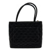シャネル CHANEL 復刻トート A01804 6番台 ブラック シルバー金具 キャビアスキン レディース トートバッグ
