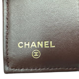 シャネル CHANEL スモールフラップウォレット AP0230 ブラック ゴールド金具 キャビアスキン レディース 三つ折り財布
