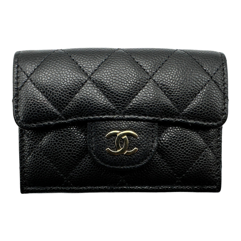 り*う様 CHANEL クラシックスモールフラップウォレット　AP0230 三つ シャネル CHANEL スモールフラップウォレット AP0230 ブラック