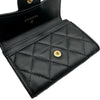 シャネル CHANEL マトラッセ フラップカードケース AP0214 ブラック ゴールド金具 ラムスキン レディース
