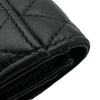 シャネル CHANEL マトラッセ フラップカードケース AP0214 ブラック ゴールド金具 ラムスキン レディース
