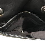 シャネル CHANEL マトラッセフラップベルトバッグ ブラック シルバー金具 ラムレザー レディース ショルダーバッグ