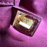 シャネル CHANEL ドーヴィル チェーントートPM A66939 15番台 レッド シルバー金具 コットン レディース トートバッグ