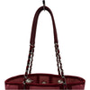 シャネル CHANEL ドーヴィル チェーントートPM A66939 15番台 レッド シルバー金具 コットン レディース トートバッグ