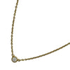 ティファニー TIFFANY＆CO バイザヤードネックレス ゴールド Au750 ダイヤモンド ジュエリー