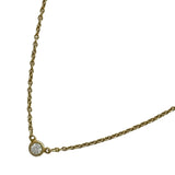 ティファニー TIFFANY＆CO バイザヤードネックレス ゴールド Au750 ダイヤモンド ジュエリー