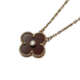 ヴァンクリーフ＆アーペル Van Cleef & Arpels ヴィンテージアルハンブラネックレス ピンクゴールド Au750 ブルズアイ ダイヤモンド ジュエリー